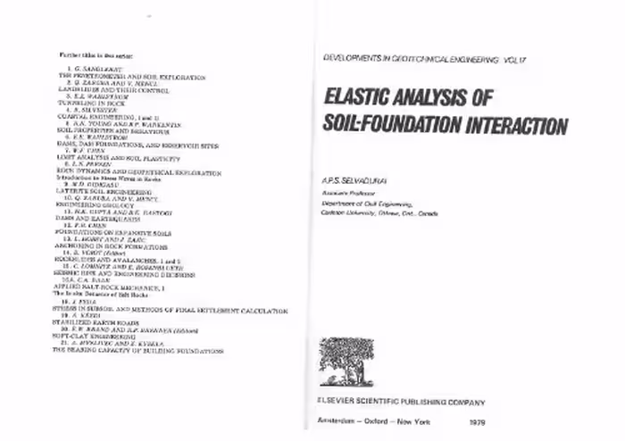 خرید و دانلود نسخه کامل کتاب Elastic Analysis of Soil-Foundation Interaction