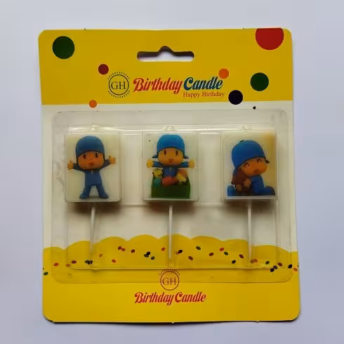 شمع تولد فانتزی بسته 3 عددی