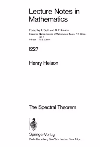 خرید و دانلود نسخه کامل کتاب The Spectral Theorem