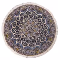 فرش دستبافت دایره ای دو و نیم متری