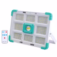 بهترین پروژکتور سیار شارژی خورشیدی ZB-F374   ریموت کنترل