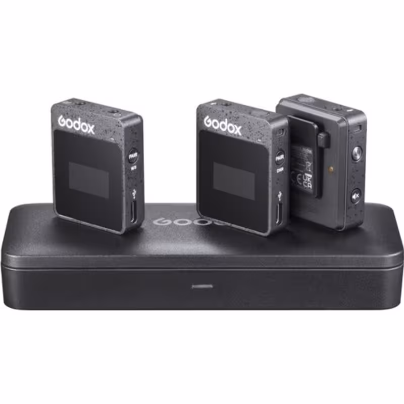 میکروفون بی‌سیم یقه‌ای گودکس Godox MoveLink II M2 Compact 2-Person Wireless Microphone