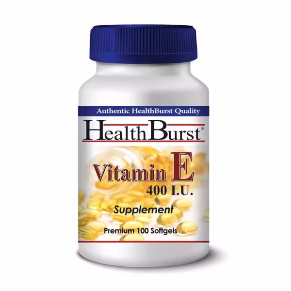 کپسول ژلاتینی ویتامین E هلث برست Health Burst Vitamin E Softgels