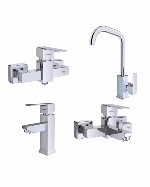 ست چهار تکه شیرآلات شودر مدل شارپ