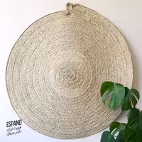 سفره حصیری ساده خود رنگ - ساخته شده از برگ بردل نخل سایز 100سانتی از برند اسپند