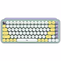کیبورد بی سیم لاجیتک مدل Logitech POP Keys Wireless Mechanical Emoji Keyboard Daydream (US)
