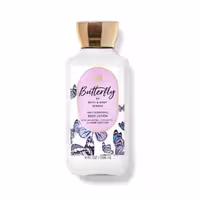 لوسیون بدن بس اند بادی ورکز مدل Butterfly Lotion رایحه وانیل و تمشک ماندگاری بالا حجم 236 میلی لیتر