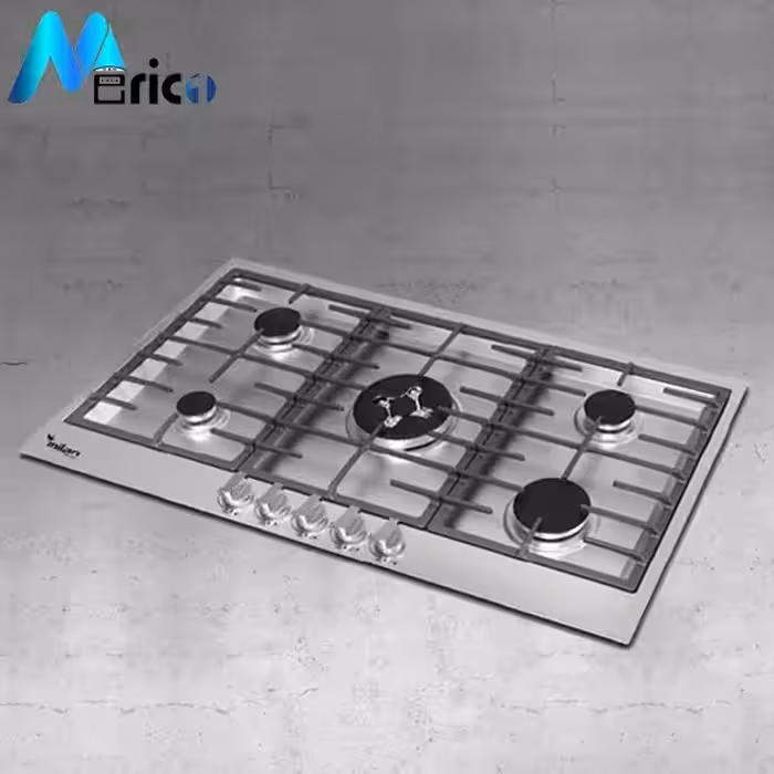 گاز رومیزی میلان کد S32 پنج شعله استیل