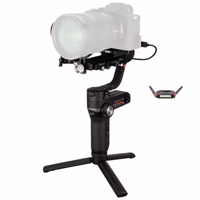 تک پایه دوربین ژیون مدل مدل S Zhiyun WEEBILL- به همراه فرستنده بیسیم تصویر ژیون مدل TransMount Image 2.0 - فروشگاه اینترنتی پروتاچ