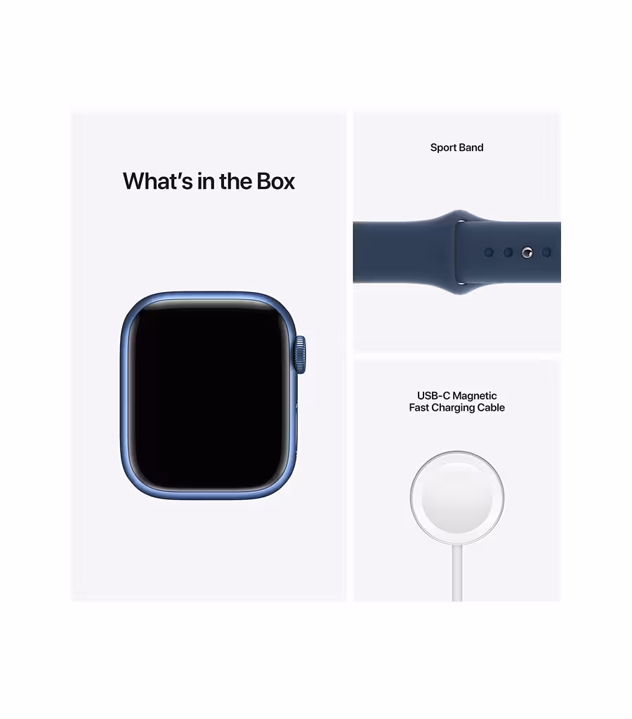 اپل واچ سری 7 مدل 45 میلی متری با بدنه ی آلومینیومی قرمز و بند اسپرت قرمز