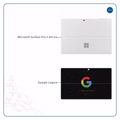 برچسب پوششی ماهوت مدل Google-Logo مناسب برای تبلت مایکروسافت Surface Pro 2 2013