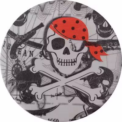 بشقاب دیوارکوب سفالی مدل دزدان دریایی کد 1 مجموعه 2 عددی