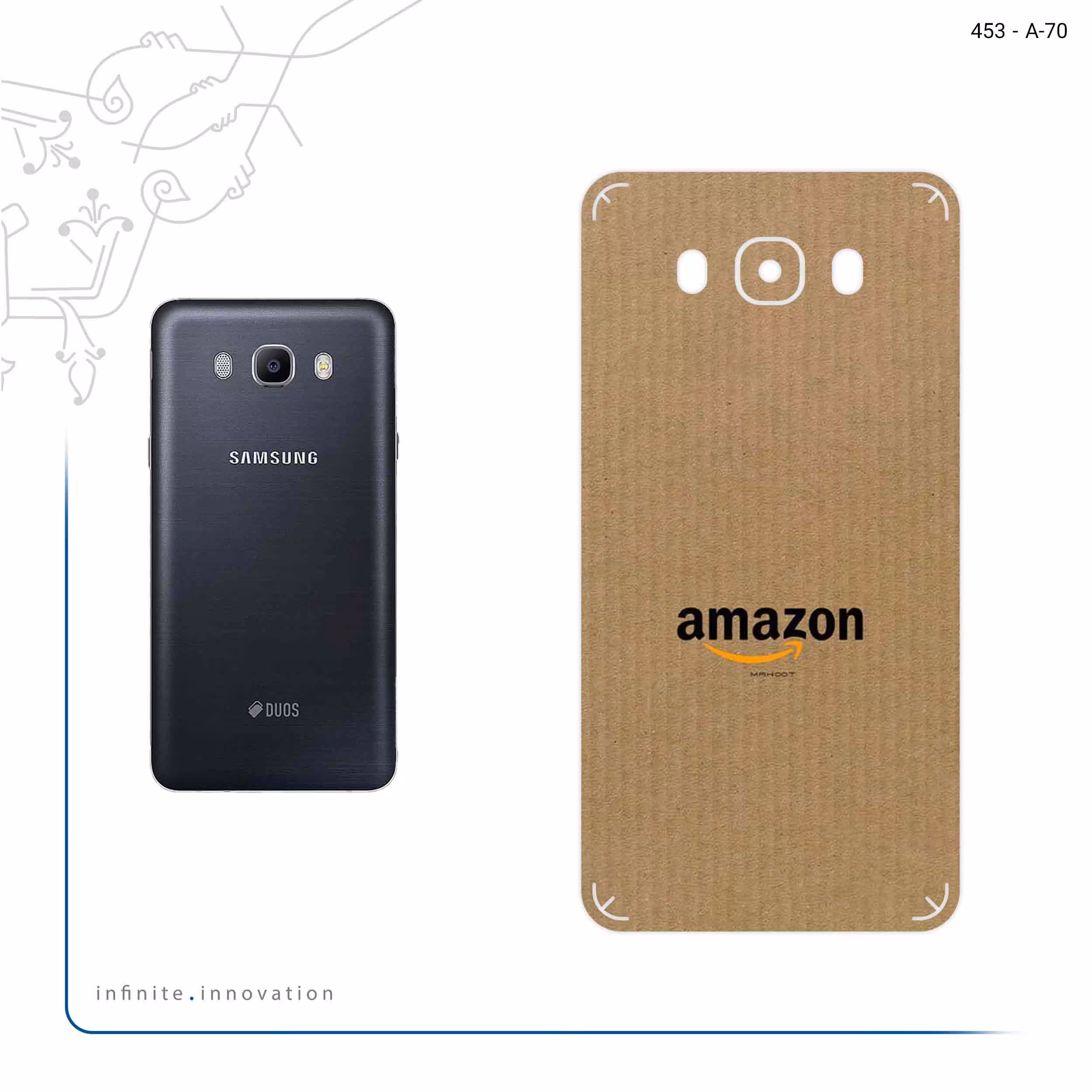 برچسب پوششی ماهوت مدل Amazon مناسب برای گوشی موبایل سامسونگ Galaxy J7 2016