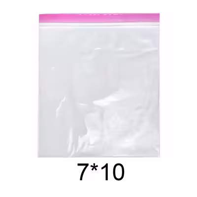کیسه زیپ دار مدل دو زیپ کد 7x10 بسته 300 عددی