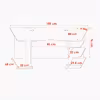 میز کامپیوتر هیراد مدل R118-MDF