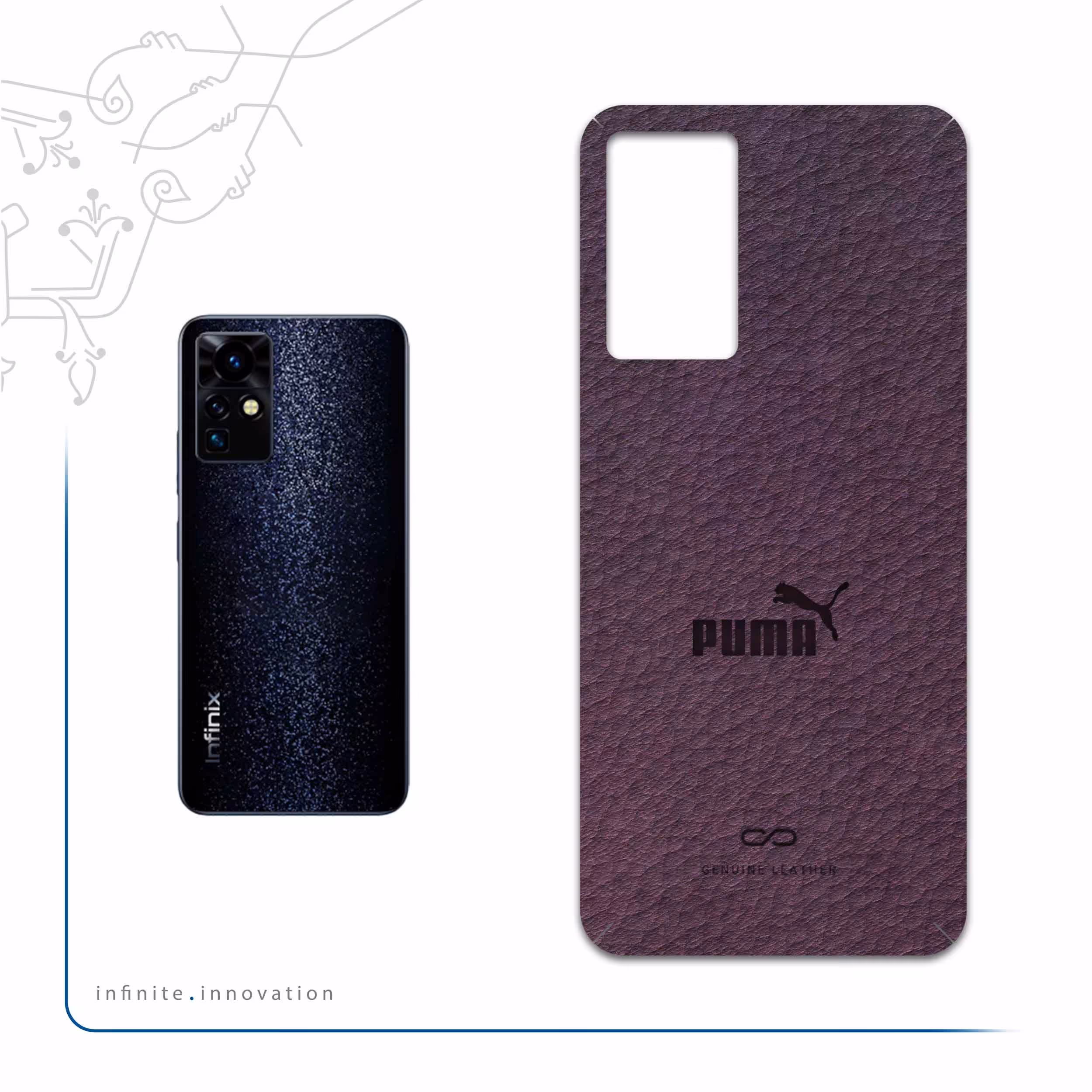 برچسب پوششی ماهوت مدل PL-PUMA مناسب برای گوشی موبایل اینفینیکس Zero X