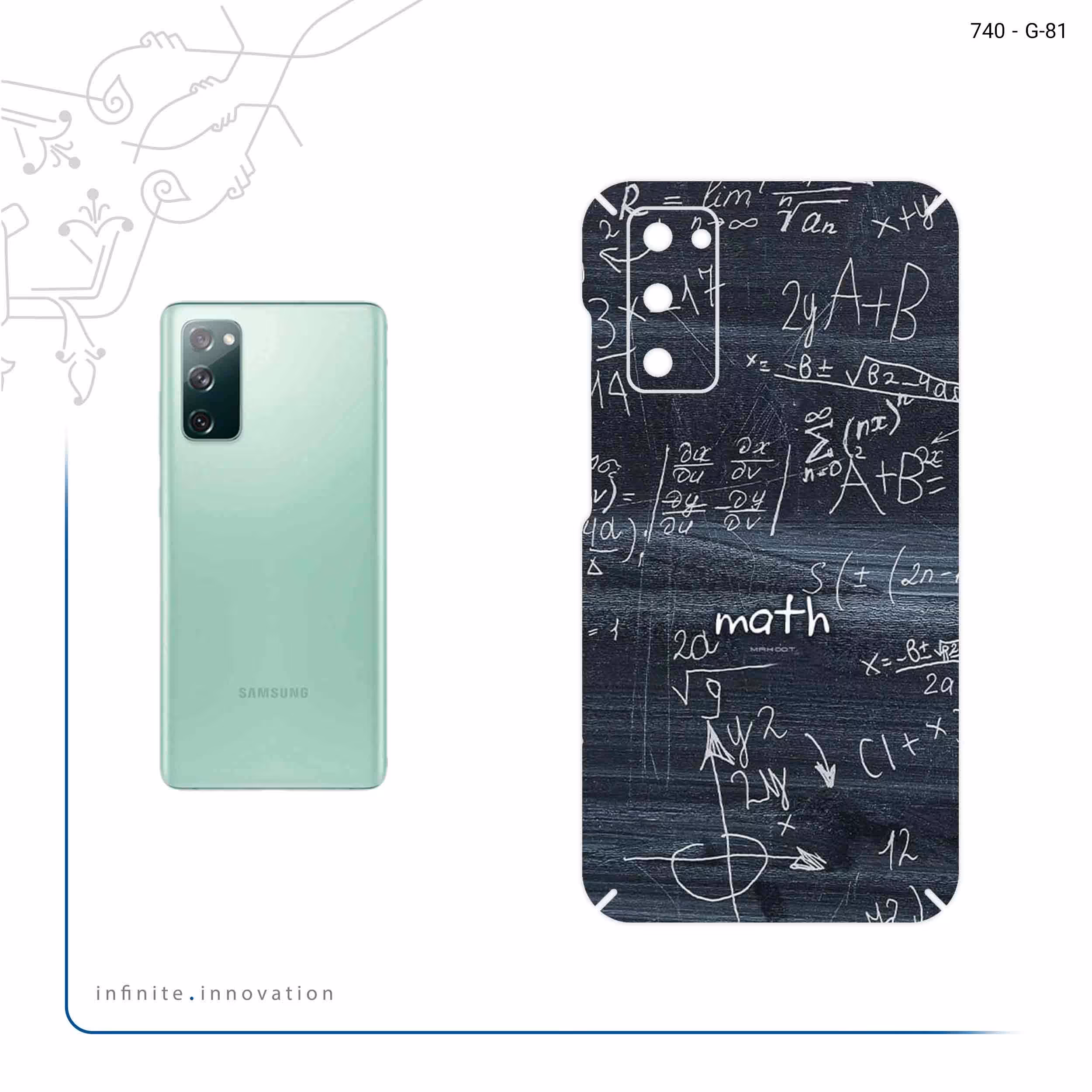 برچسب پوششی ماهوت مدل Mathematical Science مناسب برای گوشی موبایل سامسونگ Galaxy S20 FE