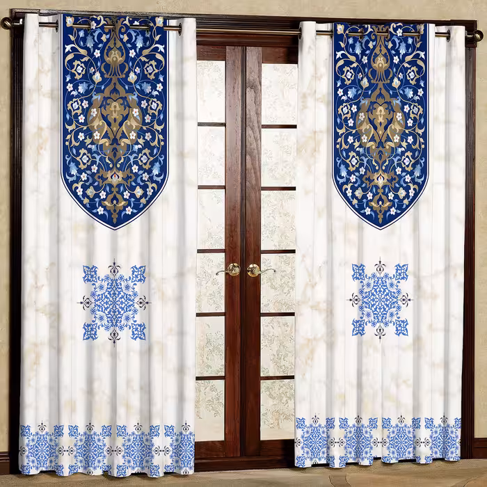 پرده مدل مخمل پانچی کد 4212 سایز 200x140 سانتی متر