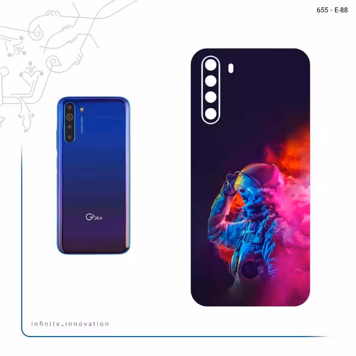 برچسب پوششی ماهوت مدل Smoke Rainbow Digital Art 1 مناسب برای گوشی موبایل جی پلاس X10