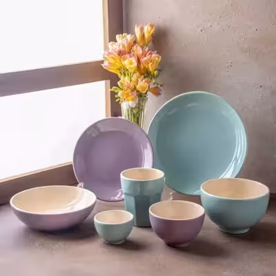 لیوان سرامیکی مدل پاستلو p بسته 6 عددی