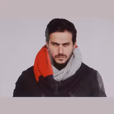 شال گردن بافتنی سام طرح اسپرت رینگی کد LUXE_2022