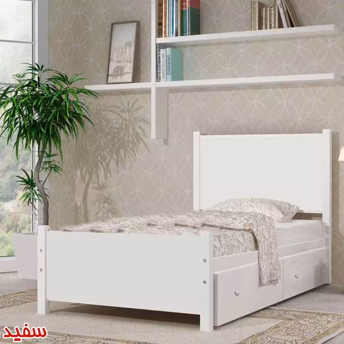 تخت خواب یک نفره کد SP001 سایز 90x200 سانتیمتر