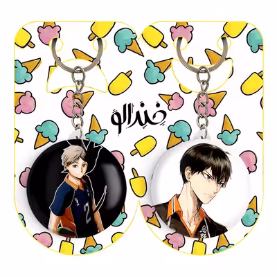 جاکلیدی خندالو مدل کوشی سوگاوارا و توبیو کاگیاما انیمه آبشار سرنوشت هایکیو کاگیاما کد 1009310090 مجموعه 2 عددی