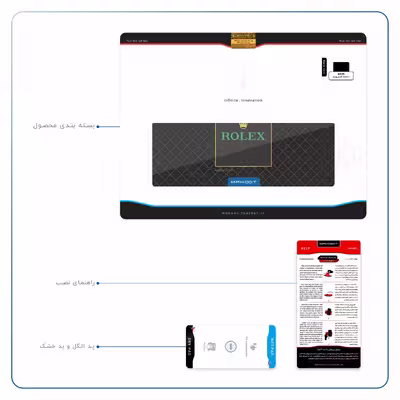 برچسب پوششی ماهوت مدل Rolex-Logo مناسب برای تبلت ایسوس Zenpad 3S 10 2017 Z500KL