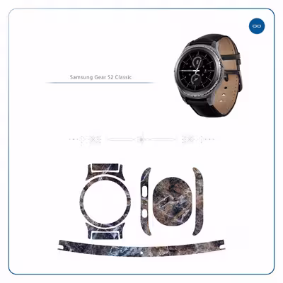 برچسب ماهوت طرح Earth_White_Marble مناسب برای ساعت هوشمند سامسونگ Galaxy Gear S2 Classic