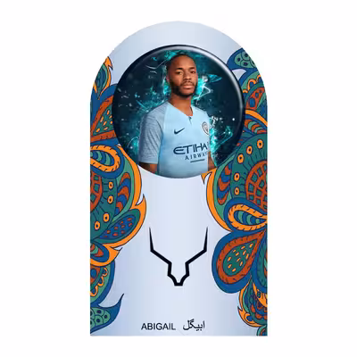 	 پیکسل ابیگل طرح رحیم استرلینگ منچستر سیتی کد manchester city 018