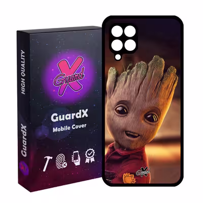 کاور گارد ایکس طرح Groot مدل Glass10479 مناسب برای گوشی موبایل سامسونگ Galaxy A12/M12/F12