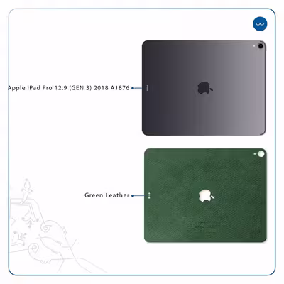 برچسب پوششی ماهوت مدل Green-Leather مناسب برای تبلت اپل iPad Pro 12.9 (GEN 3) 2018 A1876