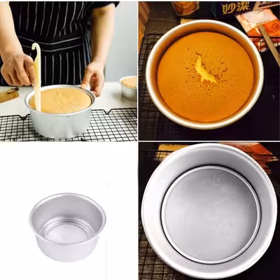 قالب کیک به گز مدل گرد لبه کوتاه مجموعه 10 عددی