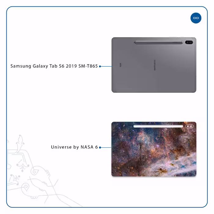 برچسب پوششی ماهوت مدل Universe-by-NASA-6 مناسب برای تبلت سامسونگ Galaxy Tab S6 2019 SM-T865
