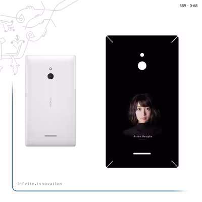 برچسب پوششی ماهوت مدل Portrait of an Asian Woman مناسب برای گوشی موبایل نوکیا XL