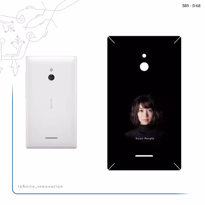 برچسب پوششی ماهوت مدل Portrait of an Asian Woman مناسب برای گوشی موبایل نوکیا XL