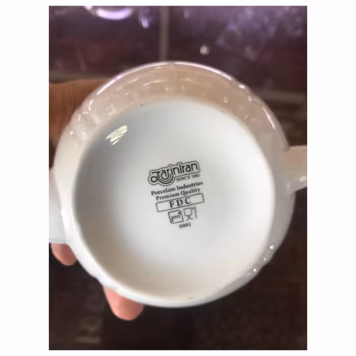 قوری چینی زرین ایران مدل سمن درجه عالي