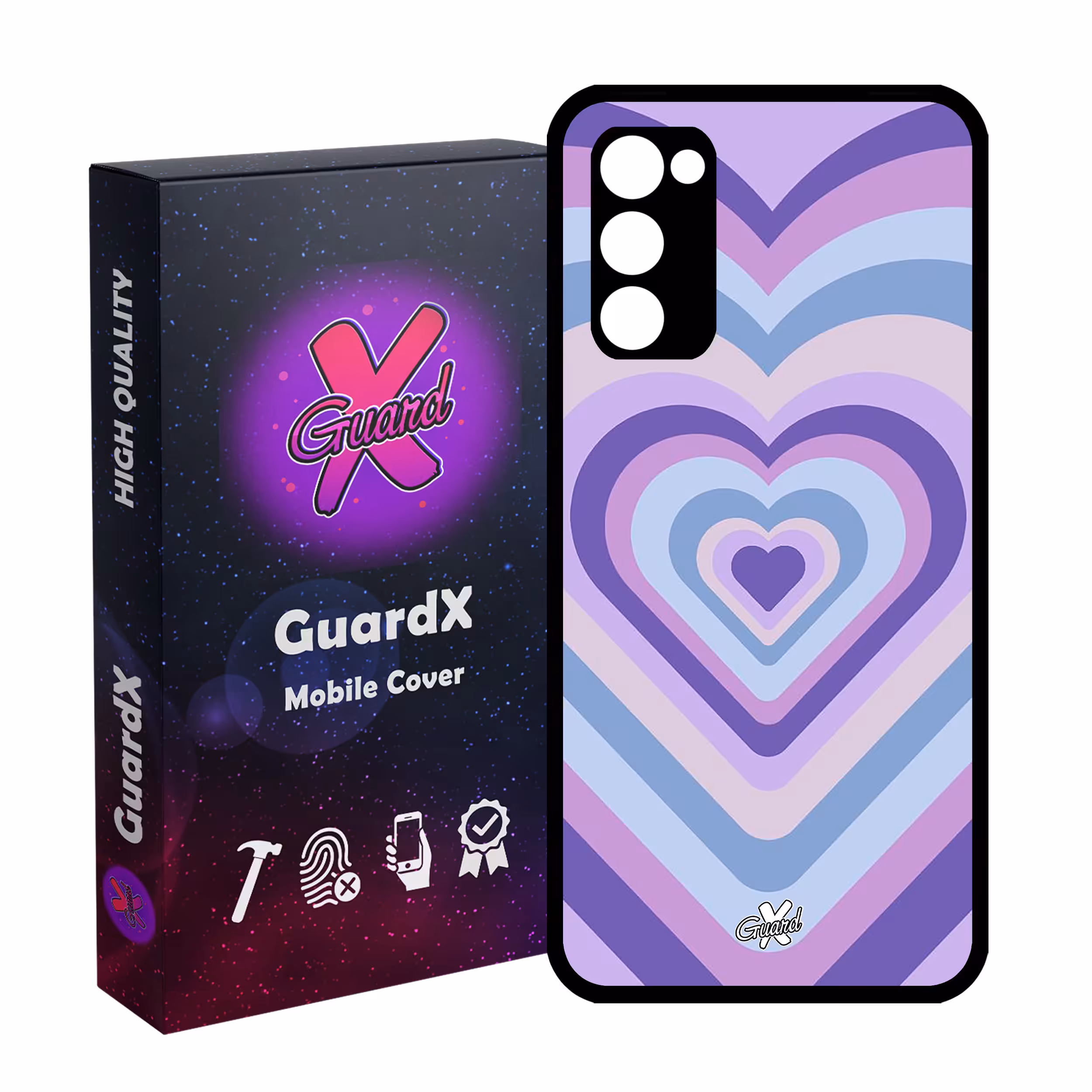 کاور گارد ایکس طرح قلب مدل Glass10534 مناسب برای گوشی موبایل سامسونگ Galaxy S20 FE