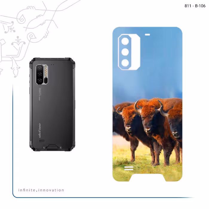 برچسب پوششی ماهوت مدل Buffalo مناسب برای گوشی موبایل یولفون Armor 7