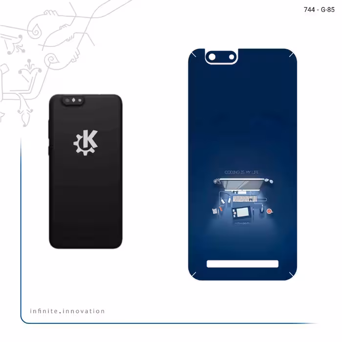 برچسب پوششی ماهوت مدل Programming 3 مناسب برای گوشی موبایل پاین فون Kde Community Edition