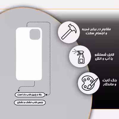 کاور قاب گارد مدل پسرانه مناسب برای گوشی موبایل اپل iphone 13