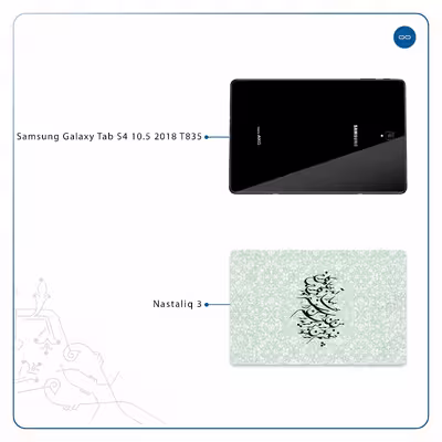 برچسب پوششی ماهوت مدل Nastaliq-3 مناسب برای تبلت سامسونگ Galaxy Tab S4 10.5 2018 T835