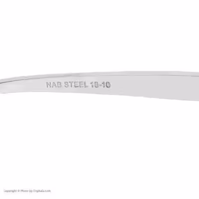 قاشق بستنی خوری ناب استیل مدل ونیز طلایی بسته 6 عددی