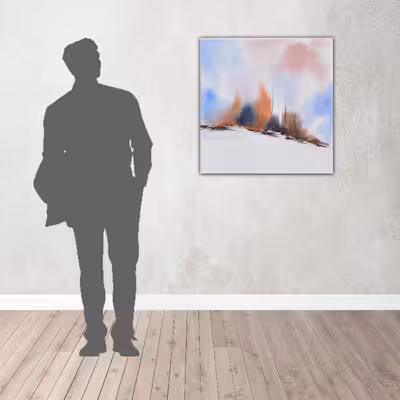 نقاشی آبرنگ طرح منظره کد 016