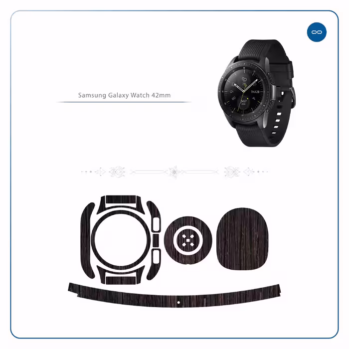 برچسب ماهوت طرح Burned-Wood مناسب برای ساعت هوشمند سامسونگ Galaxy Watch 42mm