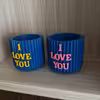 گلدان دکوری مدل iLoveU بسته 2 عددی