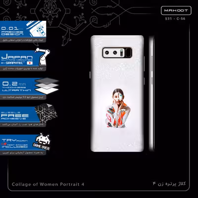 برچسب پوششی ماهوت مدل Collage of Women Portrait 4-FullSkin مناسب برای گوشی موبایل سامسونگ Galaxy Note 8