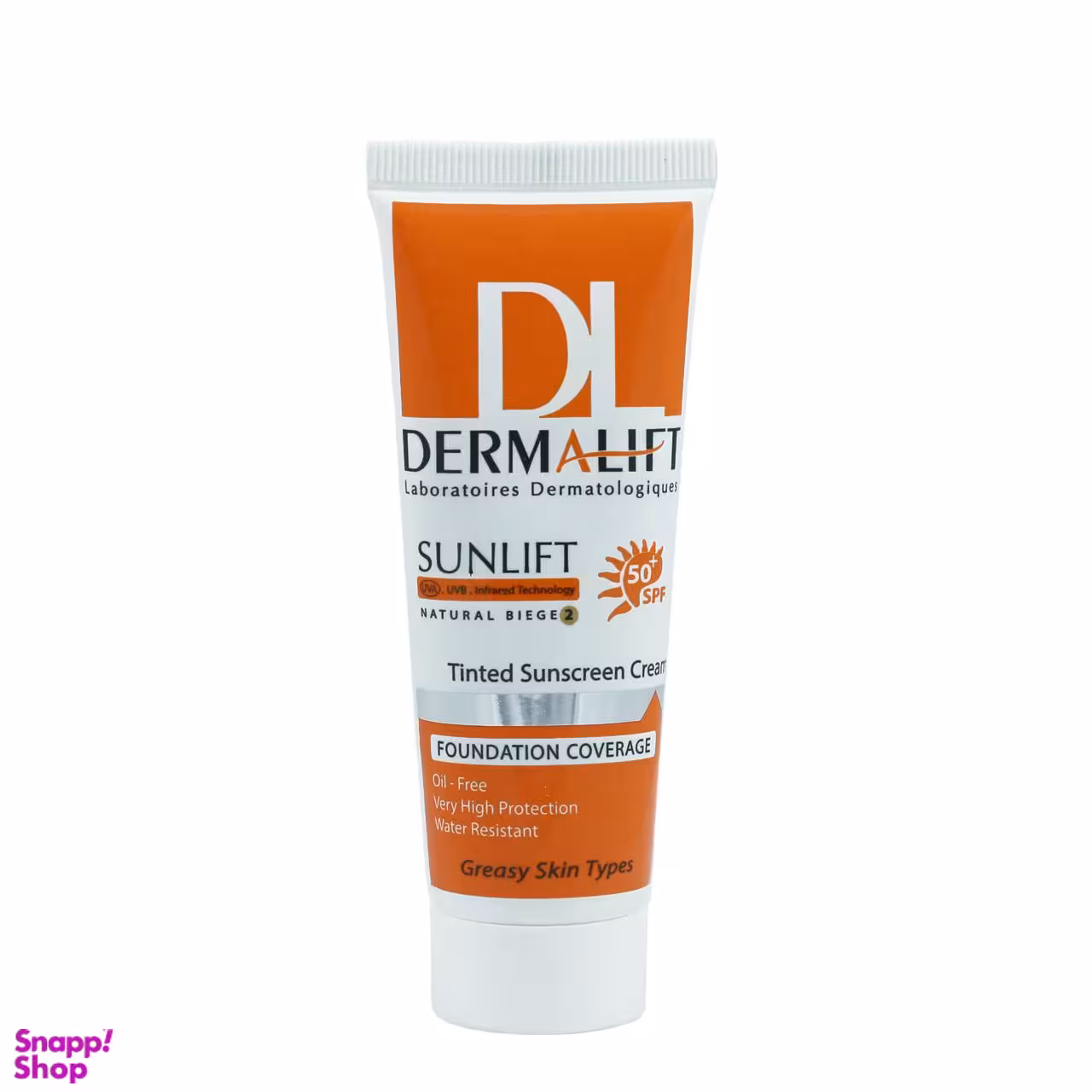 کرم ضد آفتاب رنگی درمالیفت (Dermalift) مدل Sunlift SPF50 رنگ بژ طبیعی حجم 40 میلی‌‌لیتر
