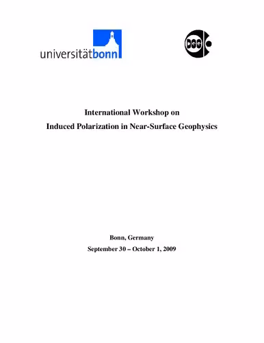 خرید و دانلود نسخه کامل کتاب International Workshop on Induced Polarization in Near-Surface Geophysics