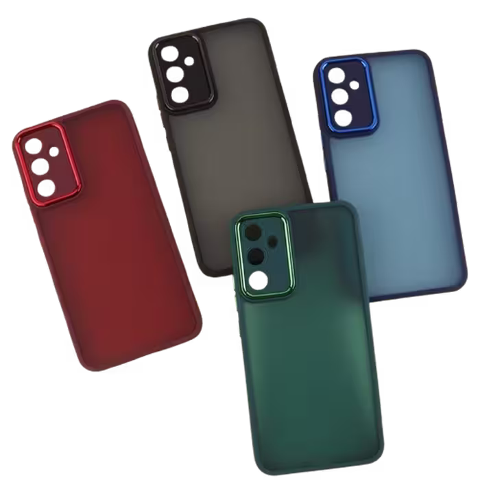 قاب PC سامسونگ Galaxy A34 مدل متال ایرون پشت مات محافظ لنزدار